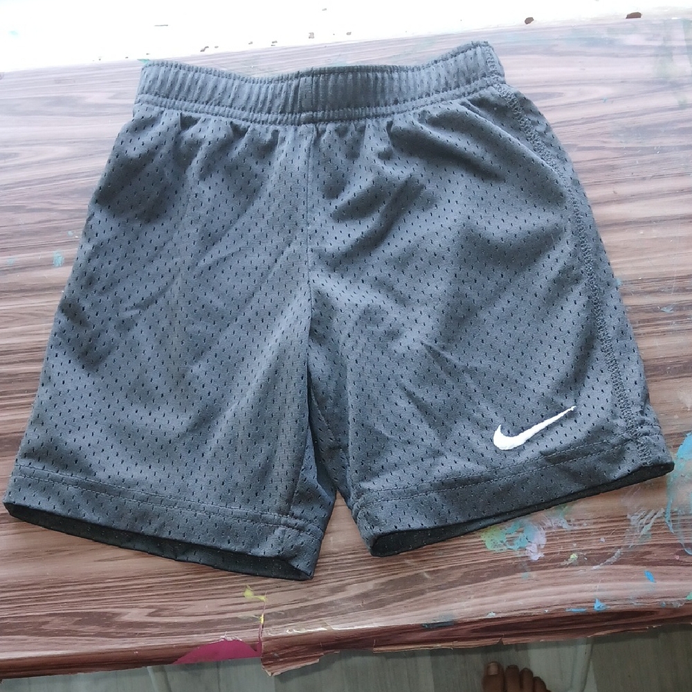 Nike Boys Charcoal Mesh Athletic Shorts